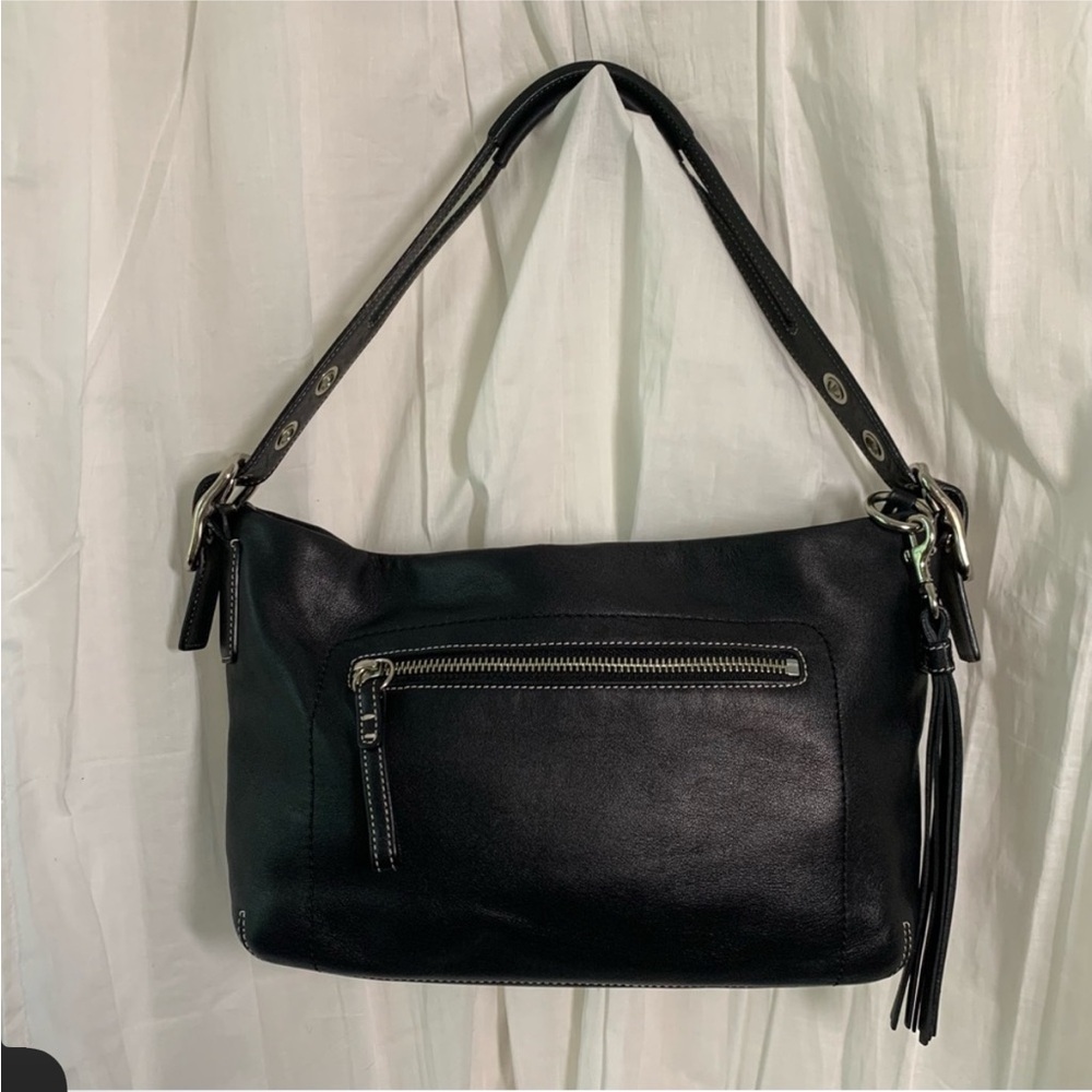 Coach Black Leather Shoulder Bag
